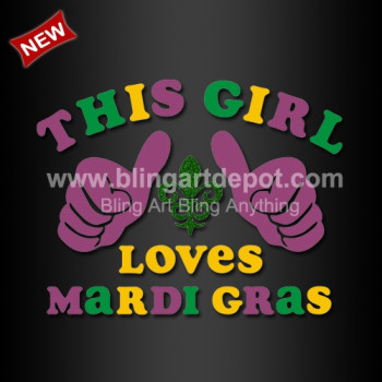 This Girl Loves Mardi Gras Heat Transfer Vinyl This Girl Loves Mardi Gras Heat Transfer Vinyl